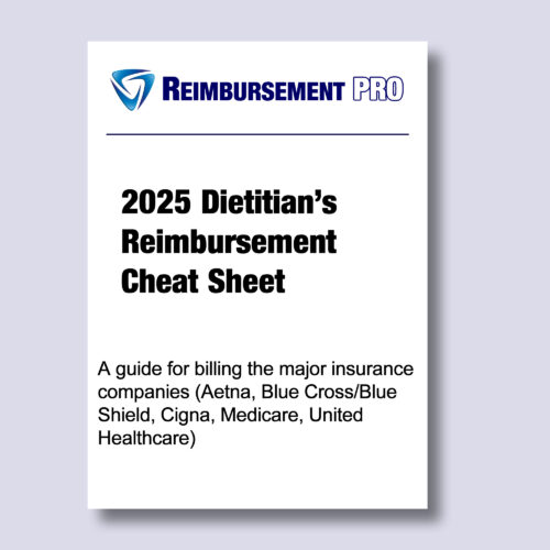 Dietitians Reimbursement Cheat Sheet